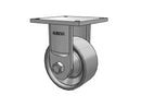 Ultimate Kingpinless 8"x4" Forged Steel Wheel Rigid Caster with 8.5"x8.5" Plate