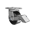 8.06689.379 MTG2 BRK1 Colson Kingpinless Swivel Caster