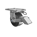 8.06689.5PN MTG61 BRK1 Colson Kingpinless Swivel Caster