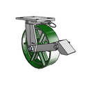 8.10689.179 MTG61 BRK1 Colson Kingpinless Swivel Caster