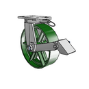 8.10689.179 MTG62 BRK1 Colson Kingpinless Swivel Caster