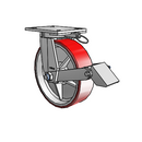 8.10689.979.7 MTG61 BRK1 Colson Kingpinless Swivel Caster