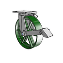 8.12689.179 MTG61 BRK1 Colson Kingpinless Swivel Caster