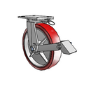 8.12689.989 MTG61 BRK1 Colson Kingpinless Swivel Caster