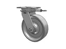 HD Raceway 10"x3" Forged Steel Wheel Caster with 7.25"x5.25" Plate & Swivel Lock
