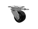 HD Raceway 6"x3" Phenolic Caster with 7.25"x5.25" Plate & Swivel Lock