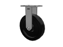 HD Raceway 12"x3" Phenolic Rigid Caster with 7.25"x5.25" Plate