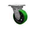 Super-Duty BBL 10"x4" Thick Polyurethane-on-Iron Wheel Caster with 8.5"x8.5" Plate