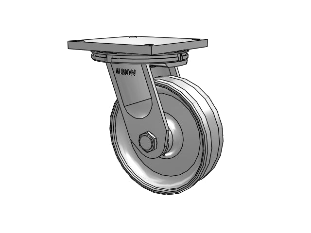 95VF10509STRL Albion Caster