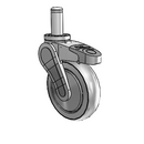 AV05QRP125DLGR06 MedCaster Swivel Caster
