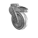AV05QRP125DLHK04 MedCaster Swivel Caster