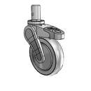 AV05QRP125DLRS02 MedCaster Swivel Caster