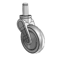 AV05QRP125SWGR06 MedCaster Swivel Caster