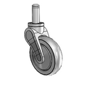 AV05QRP125SWGR09 MedCaster Swivel Caster