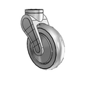 AV05QRP125SWHK04 MedCaster Swivel Caster