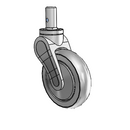 AV05QRP125SWRS01 MedCaster Swivel Caster