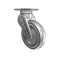 AV05QRP125SWTP01 MedCaster Swivel Caster