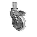 AV05QRP125TLRS03 MedCaster Swivel Caster