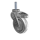 AV05QRP125TLTS04 MedCaster Swivel Caster
