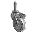 AV05QRP125TLXRR2 MedCaster Swivel Caster