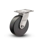 Main view of an Albion Casters 4" x 2" wide wheel Swivel caster with 4" x 4-1/2" top plate, without a brake, NX - Trionix Polymer wheel and 1250 lb. capacity part