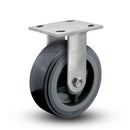 Main view of an Albion Casters 8" x 2" wide wheel Rigid caster with 4" x 4-1/2" top plate, without a brake, XA - Polyurethane (Polypropylene Core) wheel and 1000 lb. capacity part
