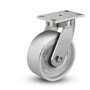 Main view of an Albion Casters 6" x 3" wide wheel Swivel caster with 6-1/4'' x 4-1/2'' top plate, without a brake, CA - Cast Iron wheel and 2800 lb. capacity part