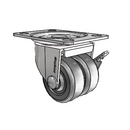 C0020120BC-HDR01(GG)B Shepherd Swivel Caster