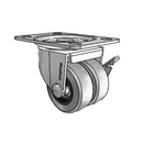 C0020120BC-TPR01(GG)B Shepherd Swivel Caster