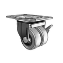 C0020120BO-TPR01(GG)B Shepherd Swivel Caster