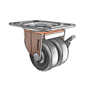 C0020120CO-HDR01(GG)B Shepherd Swivel Caster