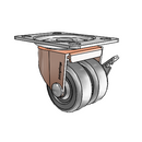 C0020120CO-SFR01(GG)B Shepherd Swivel Caster