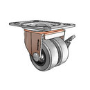 C0020120CO-TPR01(GG)B Shepherd Swivel Caster