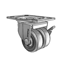 C0020120PN-SFR01(GG)B Shepherd Swivel Caster