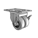 C0020120PN-TPR01(GG)B Shepherd Swivel Caster