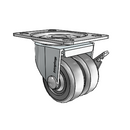 C0020120ZN-SFR01(GG)B Shepherd Swivel Caster