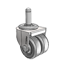 C0020211BC-SFR01(GG) Shepherd Swivel Caster
