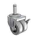 C0020211ZN-TPR01(GG)B Shepherd Swivel Caster