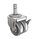 C0020273BC-HDR01(GG)B Shepherd Swivel Caster