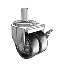 C0020741BC-POS01(KK)B Shepherd Swivel Caster