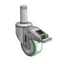 CH-03AMP-125-DL-GR09 MedCaster Swivel Caster