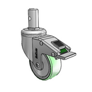 CH-03AMP-125-DL-RS01 MedCaster Swivel Caster