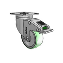 CH-03AMP-125-DL-TP04 MedCaster Swivel Caster