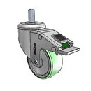 CH-03AMP-125-DL-TS07 MedCaster Swivel Caster