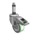 CH-03AMP-125-DL-XRN1 MedCaster Swivel Caster