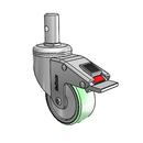 CH-03AMP-125-TL-RS04 MedCaster Swivel Caster