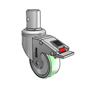 CH-03AMP-125-TL-RS05 MedCaster Swivel Caster
