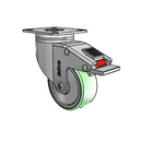 CH-03AMP-125-TL-TP04 MedCaster Swivel Caster