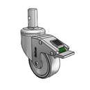 CH-03CRB-125-DL-RS04 MedCaster Swivel Caster