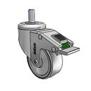 CH-03CRB-125-DL-TS07 MedCaster Swivel Caster